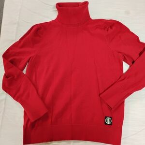 Tommy Hilfiger Vibrant Red Cowl Neck Sweater